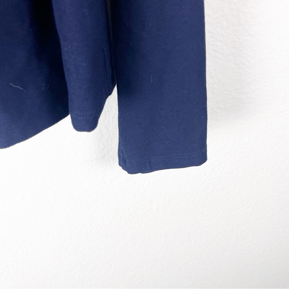 EILEEN FISHER Navy Long Sleeves Open Front Blazer Jacket Medium Casual Neutral - Picture 5 of 6